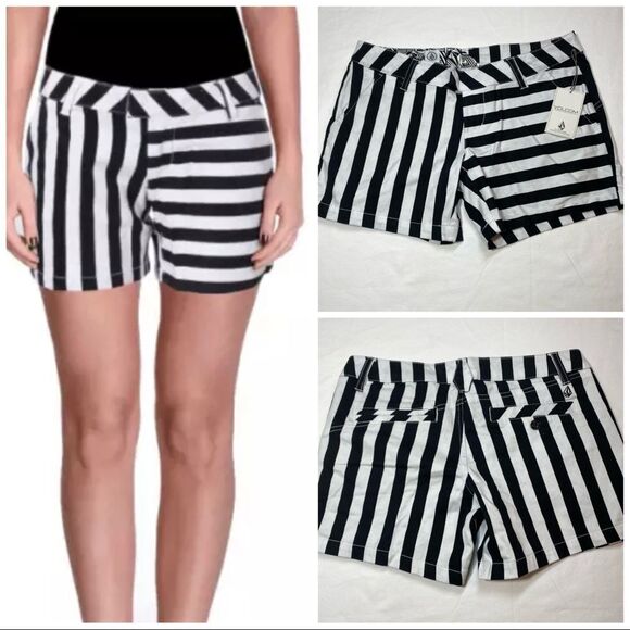 Volcom  Frochickie Striped  Shorts - Picture 1 of 12